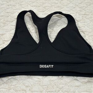 Diosafit Black Sports Bra for Women